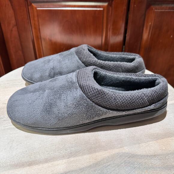Wembley Mens Memory Foam Slippers Size 13 14 XXL Gray Indoor Outdoor Shoes New - Picture 4 of 13